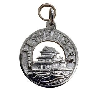 Vintage Bond Boyd Sterling Silver Lethbridge Nikka Yuko Garden Souvenir Charm 3g
